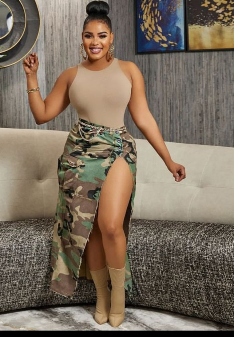 Skirt military outfit hot sale